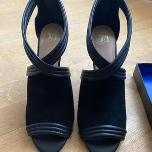 Joe’s jeans leather cut out heels. Worn once. Size 9.5.